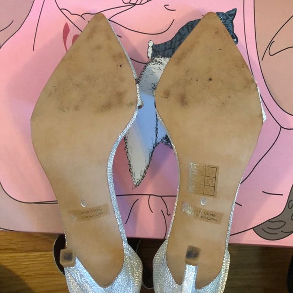 Jeffrey Campbell silver sparkly, pointed-toe heel - Picture 5 of 5